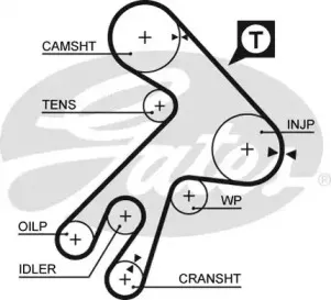 5057XS GATES Ремень ГРМ