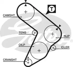 5087 GATES Ремень ГРМ