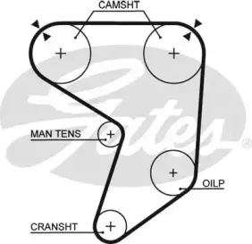 5196 GATES Ремень ГРМ