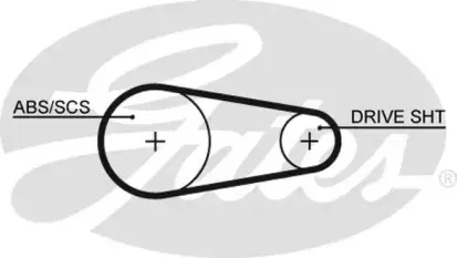 5203XS GATES Ремень ГРМ