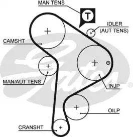 5223XS GATES Ремень ГРМ