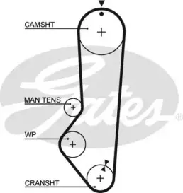 5224XS GATES Ремень ГРМ