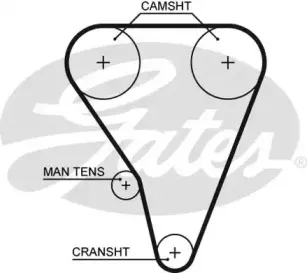 5289XS GATES Ремень ГРМ