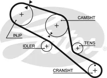 5303 GATES Ремень ГРМ