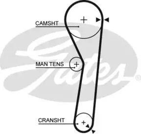 5316 GATES Ремень ГРМ