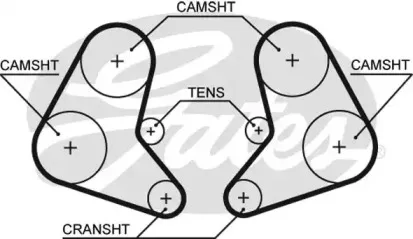 5337 GATES Ремень ГРМ