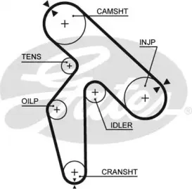 5391XS GATES Ремень ГРМ