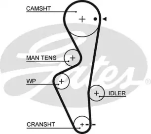 5430XS GATES Ремень ГРМ