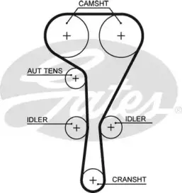 5551XS GATES Ремень ГРМ