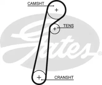 5652XS GATES Ремень ГРМ
