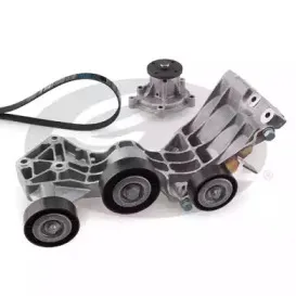 KP15PK1745 GATES Водяной насос + комплект ручейковых ремней