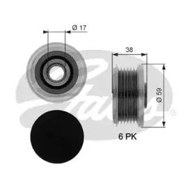OAP7077 GATES Механизм свободного хода генератора