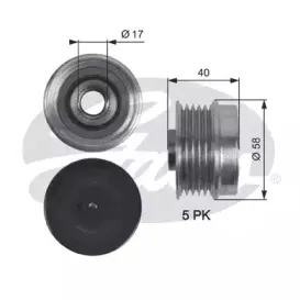 OAP7132 GATES Механизм свободного хода генератора