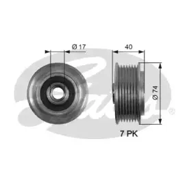 OAP7159 GATES Механизм свободного хода генератора