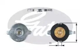 RC117 GATES Крышка, радиатор