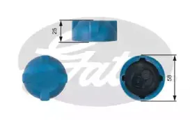 RC203 GATES Крышка, резервуар охлаждающей жидкости