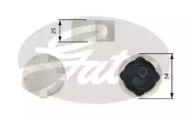 RC208 GATES Крышка, резервуар охлаждающей жидкости