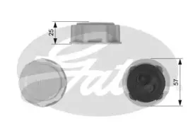 RC227 GATES Крышка, резервуар охлаждающей жидкости