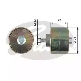 T36195 GATES Паразитный / ведущий ролик, поликлиновой ремень