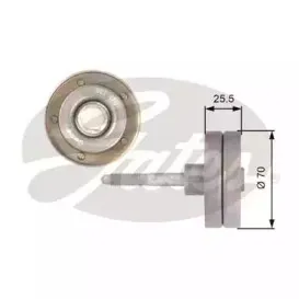T36382 GATES Паразитный / ведущий ролик, поликлиновой ремень