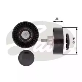 T36385 GATES Паразитный / ведущий ролик, поликлиновой ремень