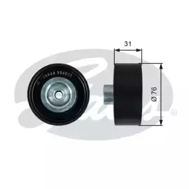 T36444 GATES Паразитный / ведущий ролик, поликлиновой ремень