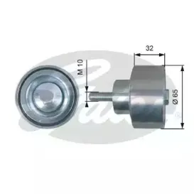 T36516 GATES Паразитный / ведущий ролик, поликлиновой ремень