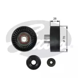T36612 GATES Паразитный / ведущий ролик, поликлиновой ремень