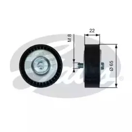 T36734 GATES Паразитный / ведущий ролик, поликлиновой ремень