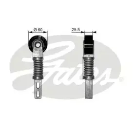 T38355 GATES Натяжной ролик, поликлиновойремень