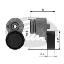 T38469 GATES Натяжной ролик, поликлиновойремень