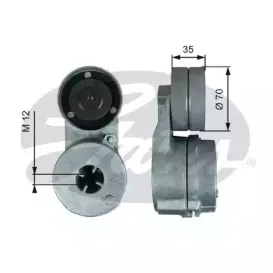 T38723 GATES Натяжитель ремня, клиновой зубча