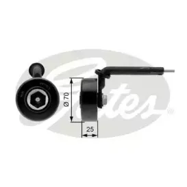 T39015 GATES Натяжной ролик, поликлиновойремень