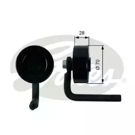 T39201 GATES Натяжной ролик, поликлиновойремень