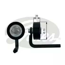 T39202 GATES Натяжной ролик, поликлиновойремень