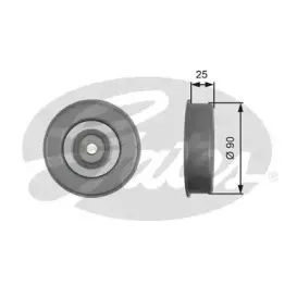 T39245 GATES Натяжной ролик, поликлиновойремень