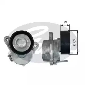 T39292 GATES Натяжной ролик, поликлиновойремень