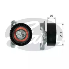 T39345 GATES Натяжной ролик, поликлиновойремень