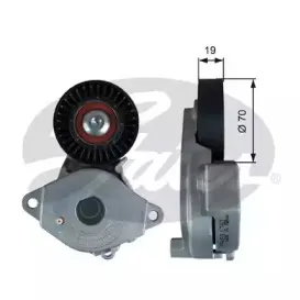 T39355 GATES Натяжной ролик, поликлиновойремень