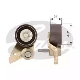 T41099 GATES Натяжной ролик, ремень ГРМ