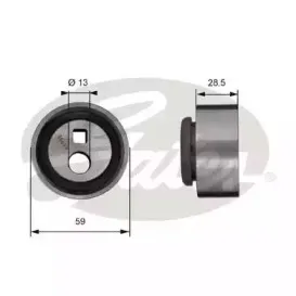 T41130 GATES Натяжной ролик, ремень ГРМ