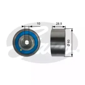 T42226 GATES Паразитный / Ведущий ролик, зубчатый ремень
