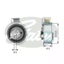 T43018 GATES Натяжной ролик, ремень ГРМ