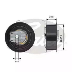 T43110 GATES Натяжной ролик, ремень ГРМ