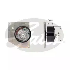 T43207 GATES Натяжной ролик, ремень ГРМ