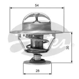 TH02491G1 GATES Термостат, охлаждающая жидкость