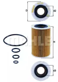 OX 260D KNECHT Масляный фильтр