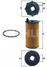 OX 354D KNECHT Масляный фильтр