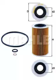 OX 384D KNECHT Масляный фильтр