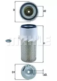 LX13 KNECHT Воздушный фильтр
